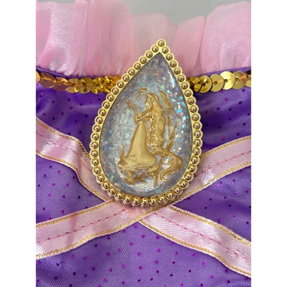 Disney Rapunzel Costume Dress Purple Gold Girls Size 4-6X Jakks Pacific new - Picture 5 of 9